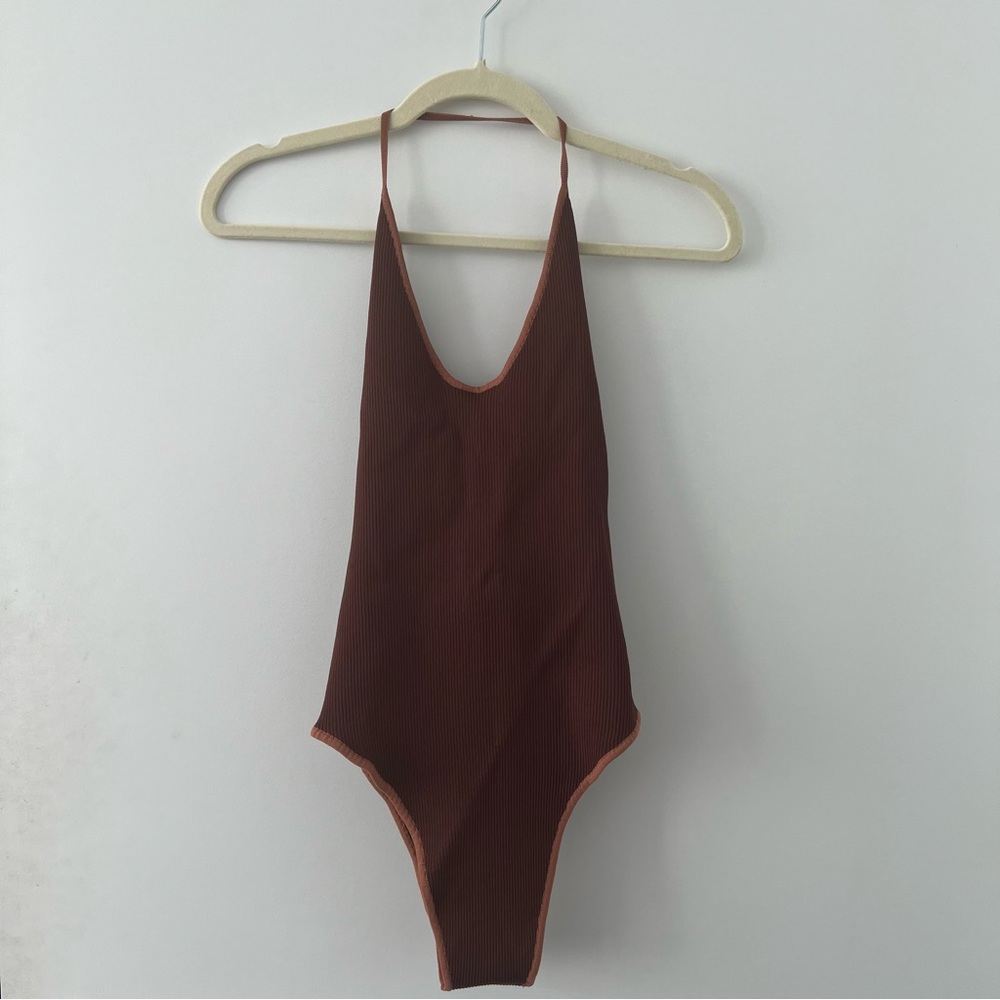 Hanifa Halter Bodysuit